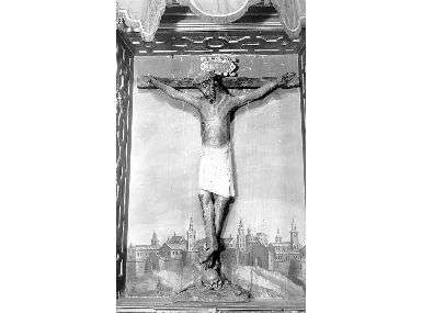 IMAGEN DEL SANTO CRISTO DE LAS MARAVILLAS PERTENECIENTE A LA IGLESIA PARROQUIAL DE SANTIAGO DE LA LOCALIDAD DE CALAHORRA. - Fondo multimedia - Eusko Ikaskuntza IMAGEN DEL SANTO CRISTO DE LAS MARAVILLAS PERTENECIENTE A LA IGLESIA PARROQUIAL DE SANTIAGO DE LA LOCALIDAD DE CALAHORRA. - Fondo multimedia - Eusko Ikaskuntza