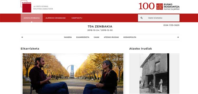 Euskonews cumple 20 años estrenando nueva web