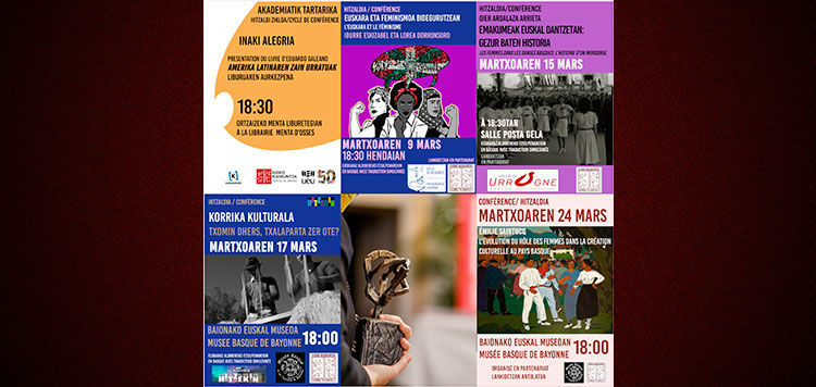Conférences et présentation en Ipar Euskal Herria en mars