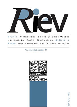 Revista Internacional de los Estudios Vascos. RIEV : Julio Caro Barojari Omenaldia. 31, 2