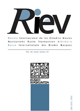 Revista Internacional de los Estudios Vascos. RIEV, 13, 3
