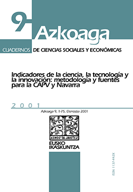 Indicadores de la ciencia, la tecnología y la innovación: metodología y fuentes para la CAPV y Navarra