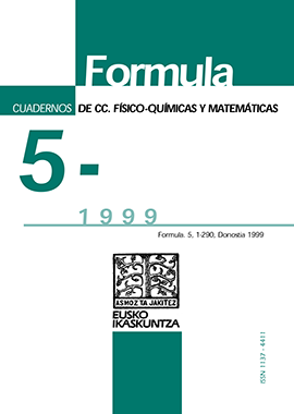 Formula. Cuadernos de Ciencias Físico-Químicas y Matemáticas 