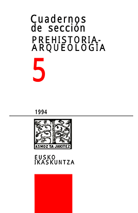 Cuadernos de Sección. Prehistoria-Arqueología