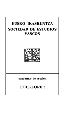 Cuadernos de Sección. Folklore