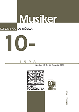 Musiker. Cuadernos de Música#010