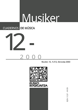 Musiker. Cuadernos de Música