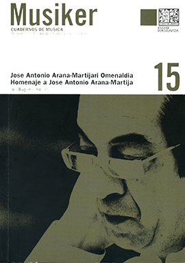 Jose Antonio Arana-Martija. Musika lanak eta Diskografia