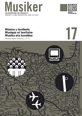 Música y Territorio = Musique et territoire = Musika eta Lurraldea