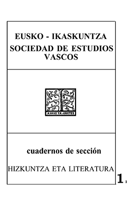 Cuadernos de Sección. Hizkuntza eta Literatura