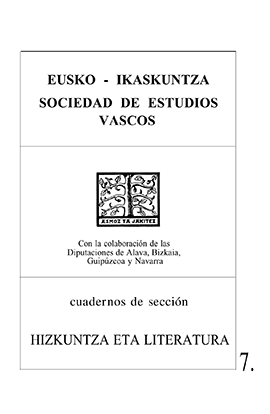 Cuadernos de Sección. Hizkuntza eta Literatura