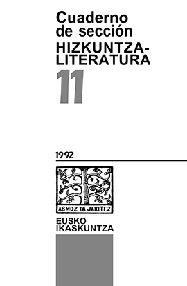 CuCuadernos de Sección. Hizkuntza eta Literatura