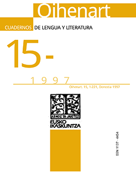 Oihenart. Cuadernos de Lengua y Literatura#015