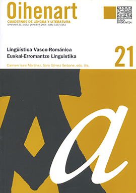 Tipología de errores: análisis de un corpus oral y escrito entre hablantes euskaldunizados