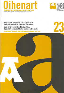 La caracterización lingüística de los vascos en la literatura: habla vizcaína frente a habla aldeana