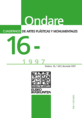 Ondare. Cuadernos de Artes plásticas y monumentales