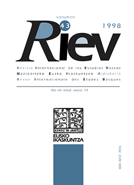 Euskal Herriko erromanizazioari buruzko 1. Nazioarteko Solasaldia = 1er Coloquio Internacional sobre la Romanización de Euskal Herria = 1er Colloque Internacional sur la Romanisation d´Euskal Herria