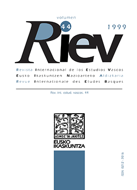 Revista Internacional de los Estudios Vascos. RIEV, 44, 2