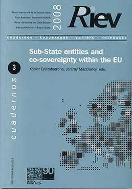 RIEV. Cuadernos, 3. Sub-State entities and co-sovereignty within the EU