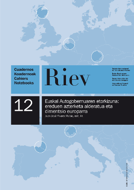 RIEV. Cuadernos, 12. Euskal Autogobernuaren etorkizuna: ereduen azterketa alderatua eta dimentsio europarra