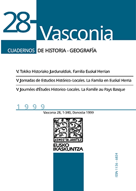 V Jornadas de Estudios Histórico Locales: La Familia en Euskal Herria
