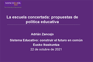 La escuela concertada: propuestas de política educativa