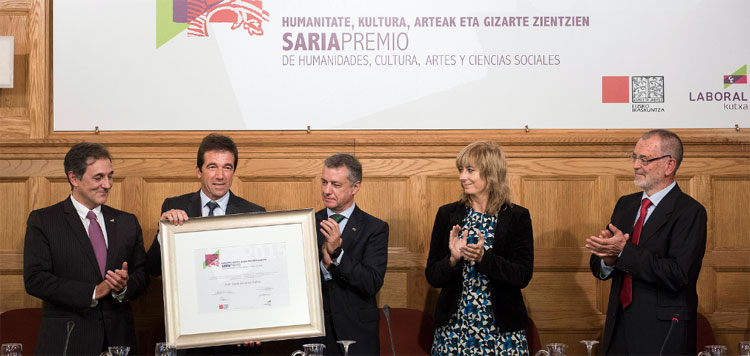 Eusko Ikaskuntza - Laboral Kutxa Prize of Humanities, Culture, Arts and Social Sciences, 2016
