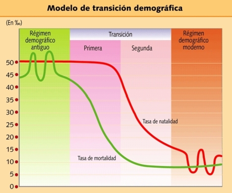 Esquema transición demográfica