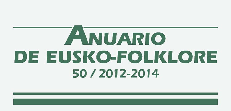 Anuario de Eusko Folklore agerkariaren  50. zenbakia kalean