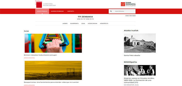 Publicado el número 771 de Euskonews