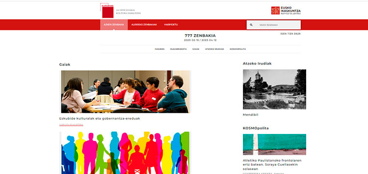 Publicado el número 777 de Euskonews