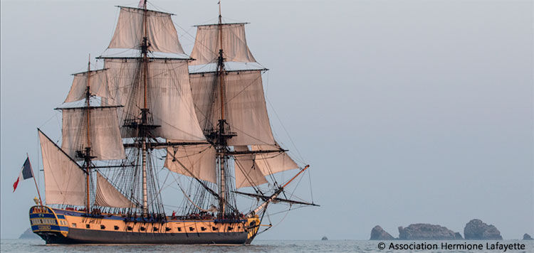 Nouveau cycle de conférences sur le bateau Hermione à Bayonne