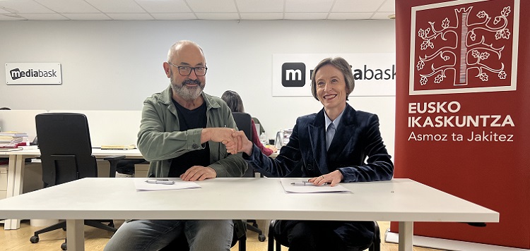 Eusko Ikaskuntza y Mediabask sellan su colaboraci&oacute;n