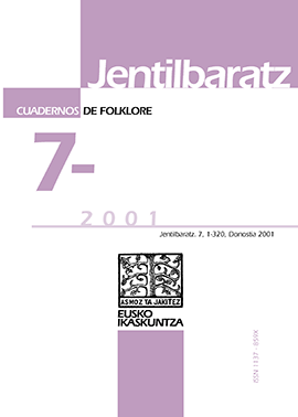 Jentilbaratz. Cuadernos de Folklore