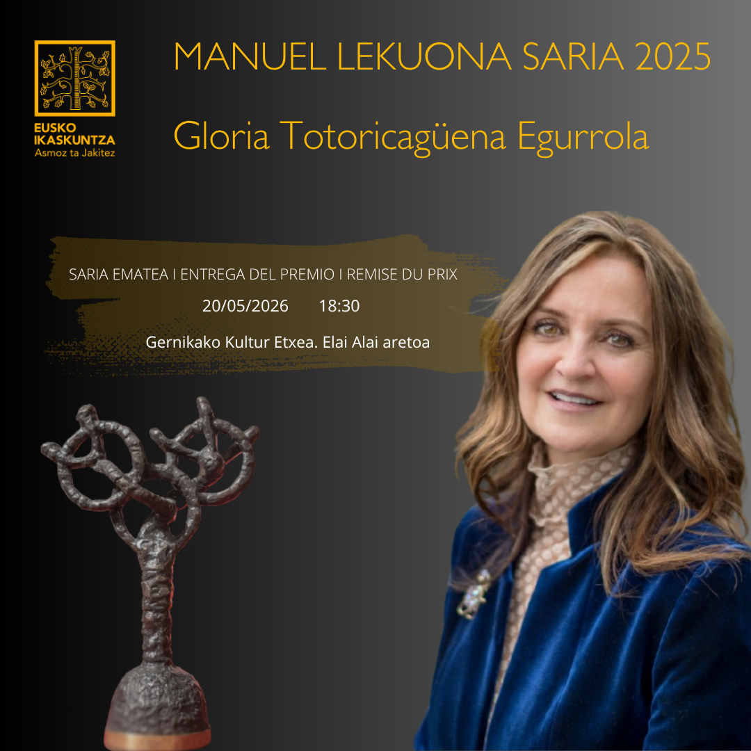 2025eko Manuel Lekuona Saria ematea