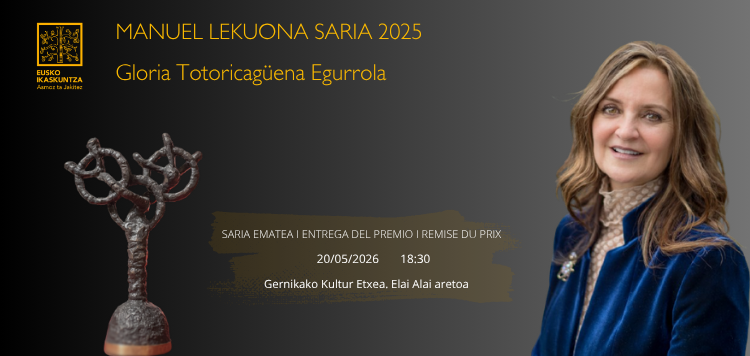 2025eko Manuel Lekuona Saria ematea
