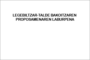 Legebiltzar-talde bakoitzaren proposamenaren laburpena